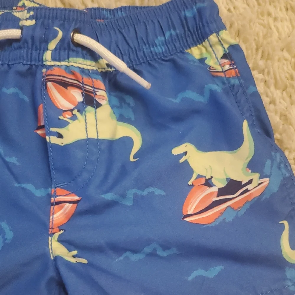 5 For $25 Carter's Dinosaur Print Swim Shorts Boys Size‎ 18 Months